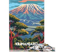 Majestic Kilimanjaro Puzzle Jigsaws 500 Pieces for Adults Puzzle Adult Jigsaw Puzzle Jigsaw Puzzles for Adults Educational Game Challenge Toy 500pcs (52x38cm)