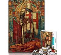 Majestic Knight 1000 Piece Jigsaw Puzzles for Teenagers Gifts,Game Toys Every Piece Is Unique - Challenging Family Fun Game (75x50cm)