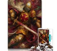 Majestic Knight Jigsaw Puzzles for Adults 1000 Piece Puzzle,for Educational Game Challenge Toy Unique Home Decor And Gifts (38x26cm)