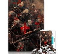 Majestic Knight Puzzles for Adults Teens 1000 Pieces,Help The Brain Exercise Addictive Toys to Cultivate Patience Suitable for Couples (75x50cm)