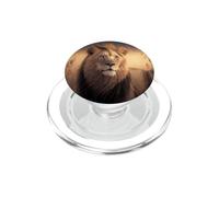 Majestic lion in the African savanna PopSockets PopGrip for MagSafe