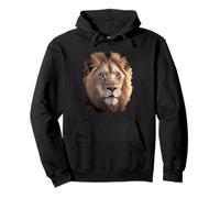 Majestic lion in the African savanna Pullover Hoodie