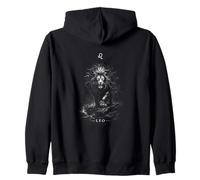 Majestic Lion the LEO Zodiac a Fire Sign Zip Hoodie