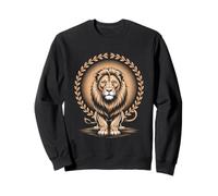Majestic Lion With Laurel Wreath Regal Strength Sweatshirt