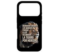 Majestic Lion with Spanish Faith Quote - Mateo 5:5 Case for iPhone 17 Pro