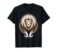 Majestic Lion with Sun Halo and Laurel Wreath Leo T-Shirt