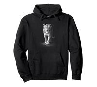 Majestic Lioness Walking Forward African Wildlife Pullover Hoodie