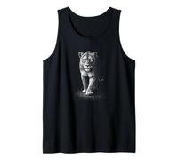 Majestic Lioness Walking Forward African Wildlife Tank Top