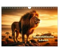 Majestic lions - the rulers of the wilderness UK-Version (Wall Calendar 2026 DIN A4 Landscape), CALVENDO 12 Month Wall Calendar
