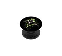 Majestic Manta Ray Electric Green Marine Oceanic Wildlife PopSockets Adhesive PopGrip