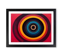 Majestic Modern Abstract Art Framed Print | A2 Black Framed Wall Art | Ready to Hang | Abstract Fantasy Picture | Living Room Bedroom Lounge Office