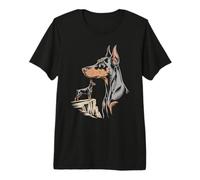 Majestic Mountain Doberman Pinscher Profile Premium T-Shirt