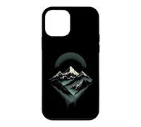 Majestic Mountain Peaks with Moonlit Background Case for iPhone 12 mini