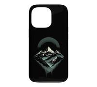 Majestic Mountain Peaks with Moonlit Background Case for iPhone 13 Pro