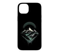 Majestic Mountain Peaks with Moonlit Background Case for iPhone 14 Plus