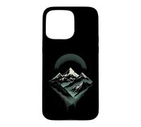 Majestic Mountain Peaks with Moonlit Background Case for iPhone 15 Pro Max