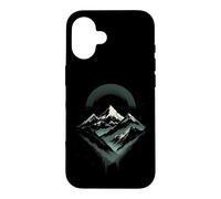 Majestic Mountain Peaks with Moonlit Background Case for iPhone 16