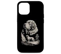 Majestic Newfoundland Dog Cliffside Landscape Case for iPhone 12/12 Pro