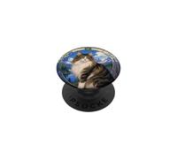 Majestic Norwegian Forest Cat Art Nouveau PopSockets Adhesive PopGrip