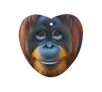 Majestic Orangutan Monkey Car Air Freshener Automotive Aromatherapy Tablets Hanging Scented Cards Rearview Mirror Love form