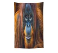 Majestic Orangutan Monkey Funny Vertical Hanging Tapestry Aesthetic Decorative Tapestries Wall Art Decor for Living Room Bedroom