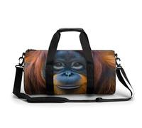 Majestic Orangutan Monkey Sport Gym Bag with Double Zipper Lightweight Travel Duffle Bags Weekender Overnight Backpack