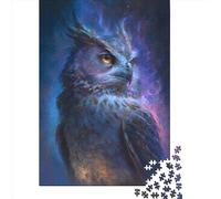 Majestic Owl Paper Jigsaw Puzzles 1000 Pieces for Adults Jigsaw Puzzles for Adults 1000 Piece Puzzle Educational Games 1000pcs (38x26cm)