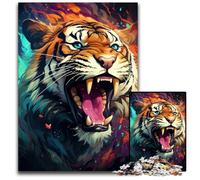 Majestic Painting Tiger 1000 Pieces Puzzles for Adults Jigsaw Puzzles for Adults for Teenagers, Family Game Night, BrainChallenging Gift Idea 1000 PCS(38x26cm)