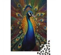 Majestic Peacock Amidst V3 1000 Piece Jigsaw Puzzle, 52x38cm/1000pcs, for Adults, Relaxing Screen-Free Hobby, Evening Leisure And Time at Home