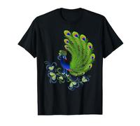 Majestic Peacock Feathers Floral Nature Artwork Value Graphic T-Shirt