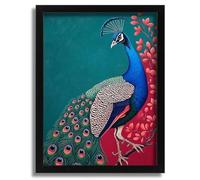 Majestic Peacock Wall Art Print Peacock Print Painting Poster Art Print Picture Poster A5 - Wall Art Home Decor Movie Poster Canvas Film Cinema Retro Vintage Cult Classic Nostargic Saga Modern reprin