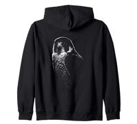 Majestic peregrine with falcon wildlife raptor Zip Hoodie