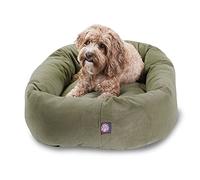 Majestic Pet 32 Inch Sage Suede Bagel Dog Bed By Products