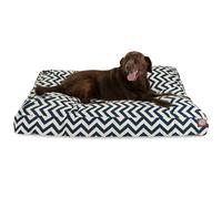 Majestic Pet Chevron Rectangle Dog Bed Washable - Non Slip Comfy Pet Bed - Crate Bed with Removable Washable Cover - Kennel Bed for Sleeping, Polyester Fiber, X-Large, Navy
