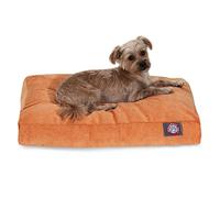 Majestic Pet Villa Rectangle Dog Bed Washable - Non Slip Comfy Pet Bed - Crate Bed with Removable Washable Cover - Kennel Bed for Sleeping, Polyester Fiber, Large, Orange