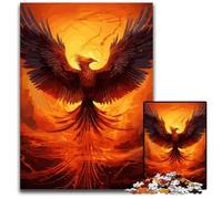 Majestic Phoenix Rising 1000 Pieces Puzzles for Adults Wooden Puzzles for MotherS Day Birthdays Christmas 1000 PCS(75x50cm)