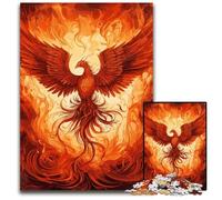 Majestic Phoenix Rising 1000Piece Jigsaw Puzzle Puzzles for Adults Birthday Gift Idea Challenging Brain Teaser Game 1000 PCS(75x50cm)