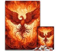 Majestic Phoenix Rising Jigsaw Puzzles 1000 Pieces for Adults paper Jigsaw Puzzles for Adults Perfect for Family Fun on Christmas Thanksgiving BirthdaysEaster 1000 PCS(38x26cm)
