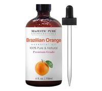 MAJESTIC PURE Brazilian Orange Essential Oil | 100% Pure and Natural Oil | Premium Grade Essential Oils for Hair Care, Home Diffusers, Skin, Aromatherapy, Massage and Humidifiers | 4 Fl Oz