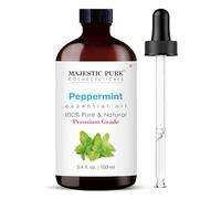 MAJESTIC PURE Peppermint Essential Oil | 100% Pure and Natural Oil | Premium Grade Essential Oils for Hair Care, Home Diffusers, Skin, Aromatherapy, Massage and Humidifiers | 100 ml