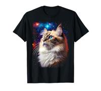 Majestic Ragdoll Cat in Space - Kids & Adult Kitten T-Shirt