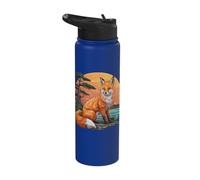 Majestic Red Fox: Nature Stainless Steel Insulated Water Bottle