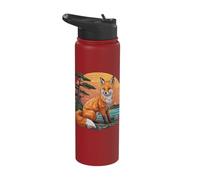 Majestic Red Fox: Nature Stainless Steel Insulated Water Bottle