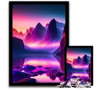 Majestic River View Jigsaw Puzzles for Adults 1000 Piece Paper Jigsaw Puzzles Family Game Night Fun DIY Decorative Artwork 1000 PCS(38x26cm)