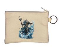 Majestic Ruler of the Sea Key Chain Coin Purse Beige