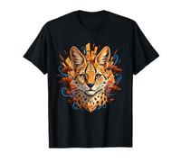 Majestic Serval Face African Savannah Wildlife T-Shirt