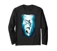 Majestic Shark Diver Marine Life Exploration Long Sleeve T-Shirt