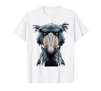 Majestic Shoebill Storks Portrait Value Graphic T-Shirt, Men, White, L