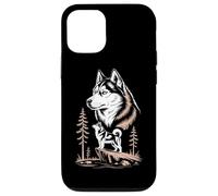 Majestic Siberian Husky Mountain Wilderness Scene Case for iPhone 12/12 Pro