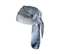Majestic Silver Snow Leopard Printed Mesh Cycling Cap Cap, Quick Dry Do Rag Helmet Liner for Outdoor Sports Fitness